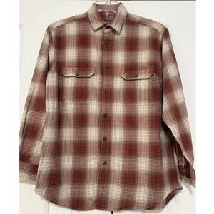 Men's Woolrich Plaid Flannel Shirt, Size M